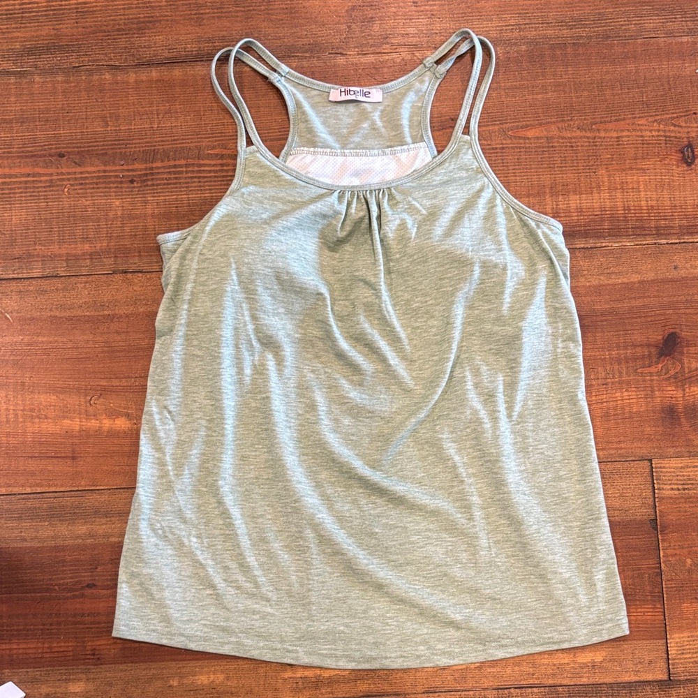 Elle Light Green Women's Tank Top
